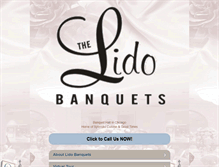 Tablet Screenshot of m.lidobanquets.com